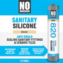 No Nonsense 820 Sanitary Silicone Beige 310ml