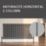 Flomasta 600mm x 1190mm 4175BTU Anthracite Horizontal 2 Column Radiator