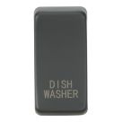 Knightsbridge 'DISHWASHER' Switch Cover Anthracite