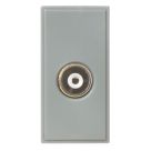 Knightsbridge  Modular Coaxial TV Socket Grey