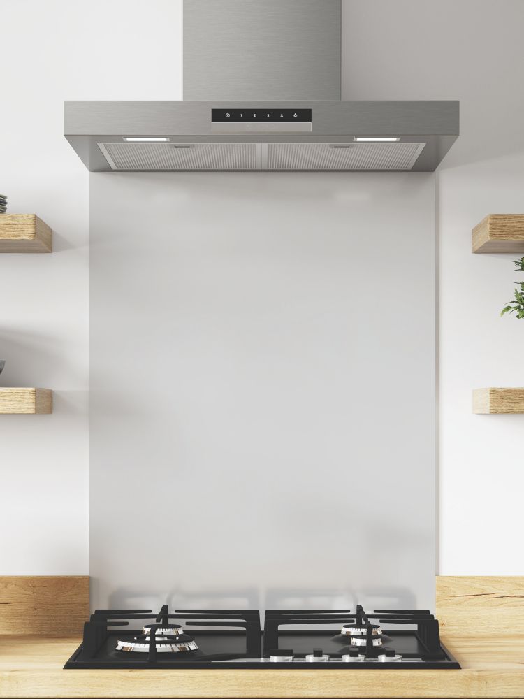 Wilsonart  Glacier White / Neptune Blue Hob Splashback 600mm x 800mm x 4mm