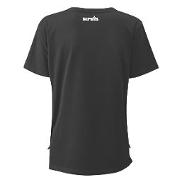 Scruffs Trade Short Sleeve Womens Work T-Shirt Black Size 18
