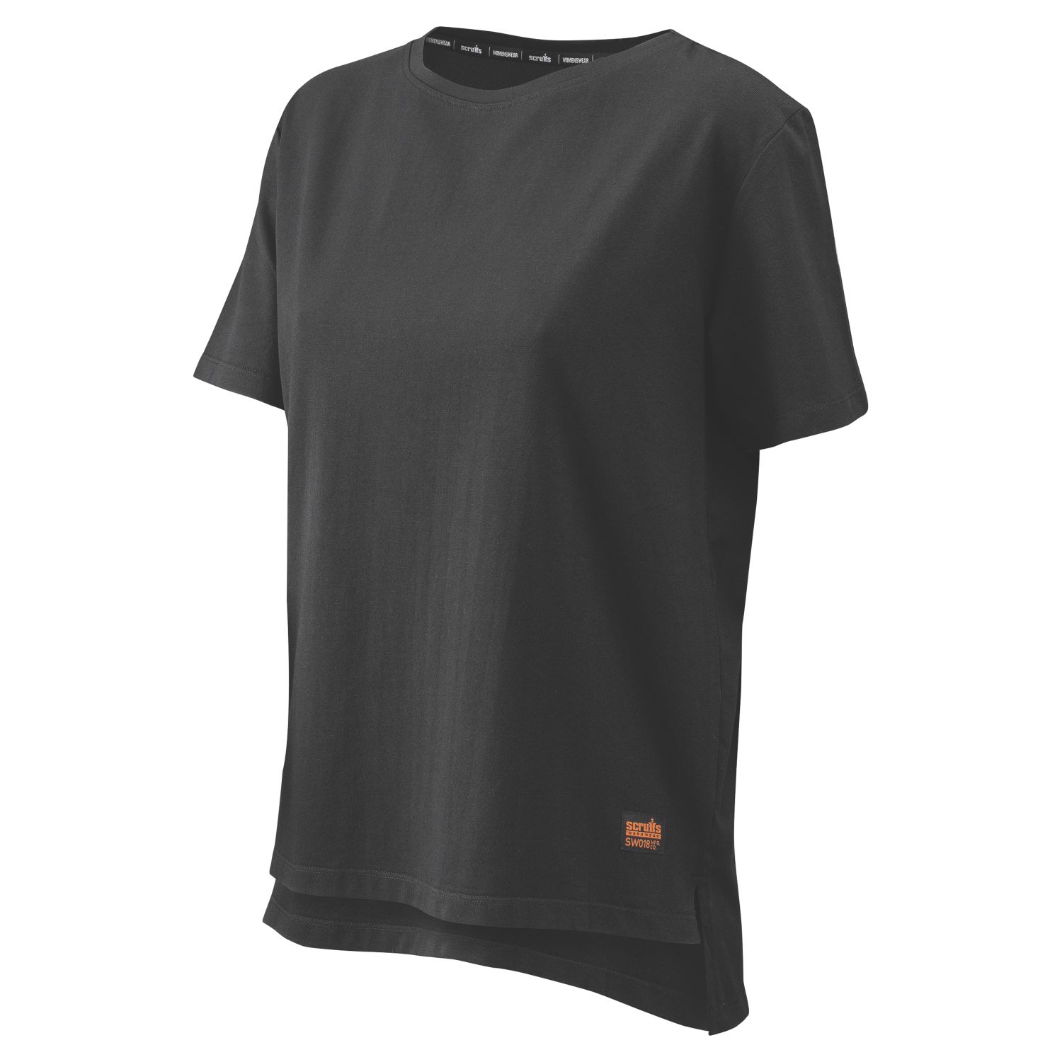 Scruffs Trade Short Sleeve Womens Work T-Shirt Black Size 18 (257KY)