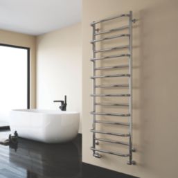 Reina 1180mm x 530mm 1202BTU Stainless Steel Curved Designer Towel Radiator