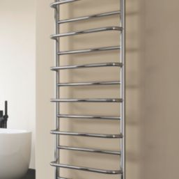 Reina 1180mm x 530mm 1202BTU Stainless Steel Curved Designer Towel Radiator