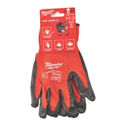 Milwaukee  Dipped Gloves Red Large