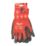 Milwaukee  Dipped Gloves Red Large