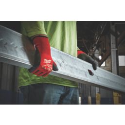 Milwaukee  Dipped Gloves Red Large