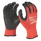 Milwaukee  Dipped Gloves Red Large