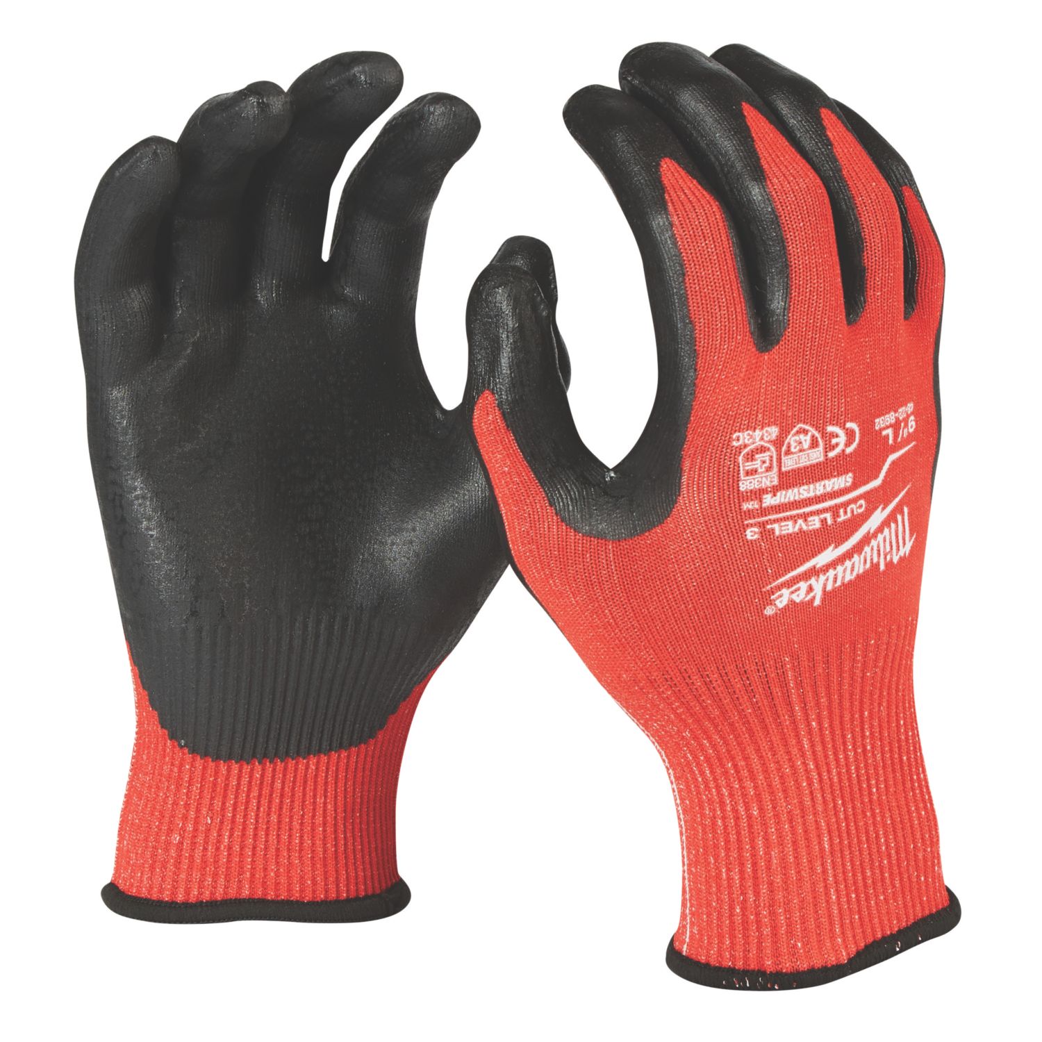 Milwaukee Dipped Gloves Red Large (257PP)