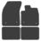 Car Mat Co. Ford Focus MK4 2018 on Rubber Car Mats 4 Piece Set