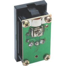 British General  Modular Isolated Coaxial TV / FM Socket Black