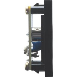 British General  Modular Isolated Coaxial TV / FM Socket Black