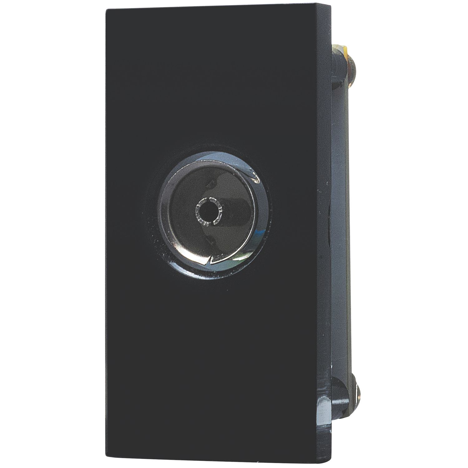 British General Modular Isolated Coaxial TV / FM Socket Black (257XF)