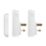 Byron DBY-22317UK Plug-In Wireless Doorbell Kit White 3 Piece Set
