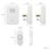 Byron DBY-22317UK Plug-In Wireless Doorbell Kit White 3 Piece Set