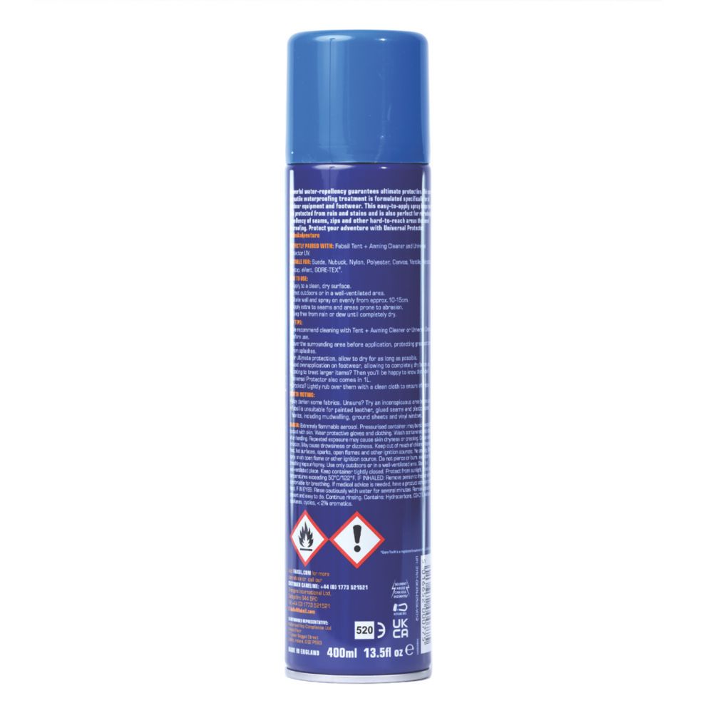 Fabsil Universal Protector Water-Repellent Spray 400ml Screwfix