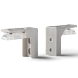 Croydex Curved Bendy Shower Curtain Rail Aluminium Silver 2500mm