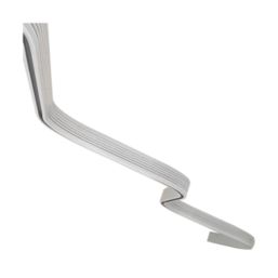 Croydex Curved Bendy Shower Curtain Rail Aluminium Silver 2500mm - Screwfix