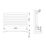 Flomasta  578mm x 1200mm 2494BTU White Horizontal Designer Radiator