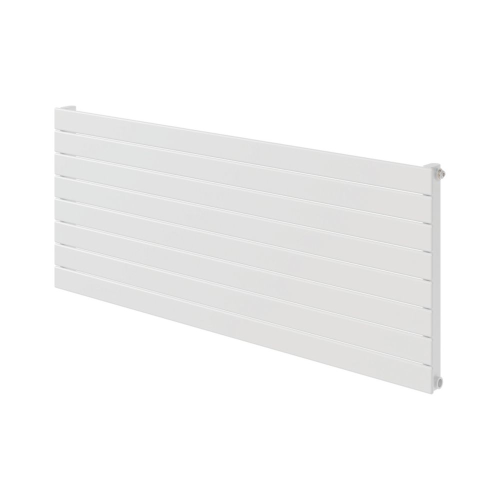 Moretti 578mm x 1200mm 2494BTU White Horizontal Designer Radiator ...
