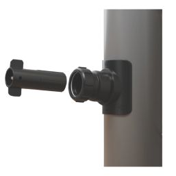 McAlpine  Mechanical Pipe Boss Connector Black 32mm