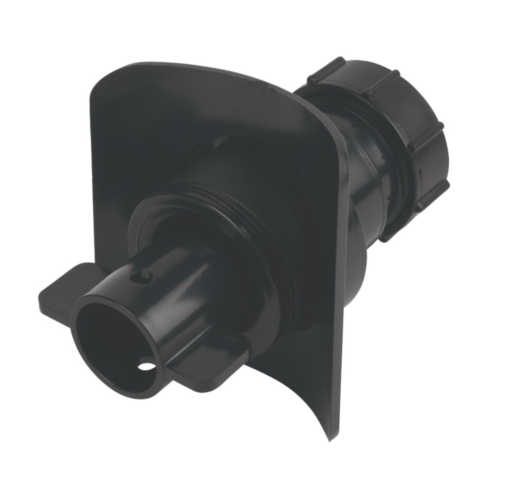 McAlpine  Mechanical Pipe Boss Connector Black 32mm