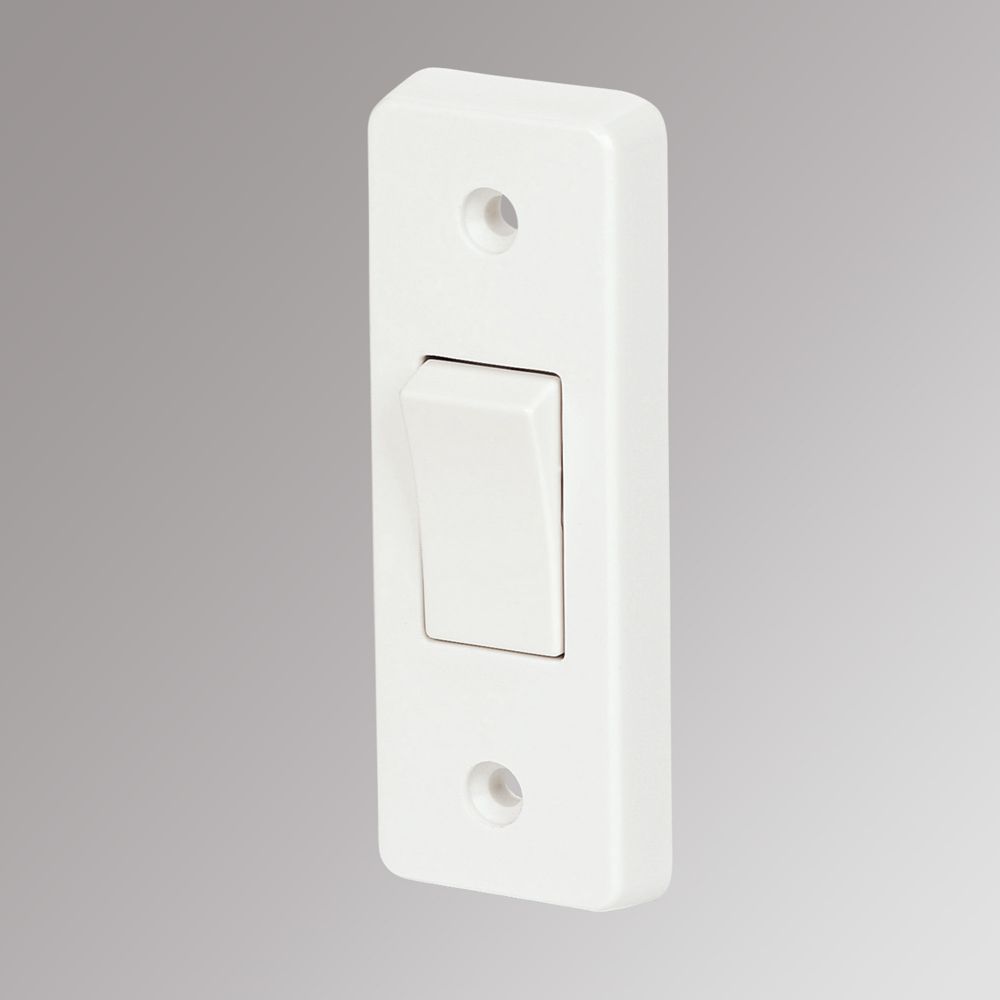 Crabtree Capital 10A 1-Gang 2-Way Light Switch  White