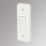 Crabtree Capital 10A 1-Gang 2-Way Light Switch  White