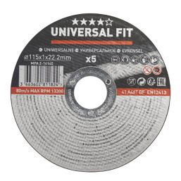 Metal Cutting Disc 115mm (4 1/2") x 22.2mm 5 Pack