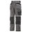 Snickers DuraTwill 3212 Holster Pocket Trousers Grey / Black 31" W 32" L