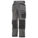 Snickers 3212 Duratwill 3212 Holster Pocket Trousers Grey / Black 31" W 32" L