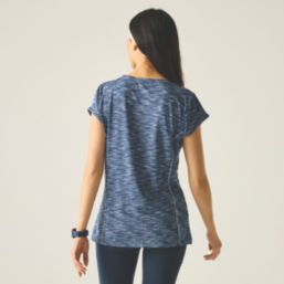 Regatta Hyperdimension II Short Sleeve Womens T-Shirt Navy Size 16