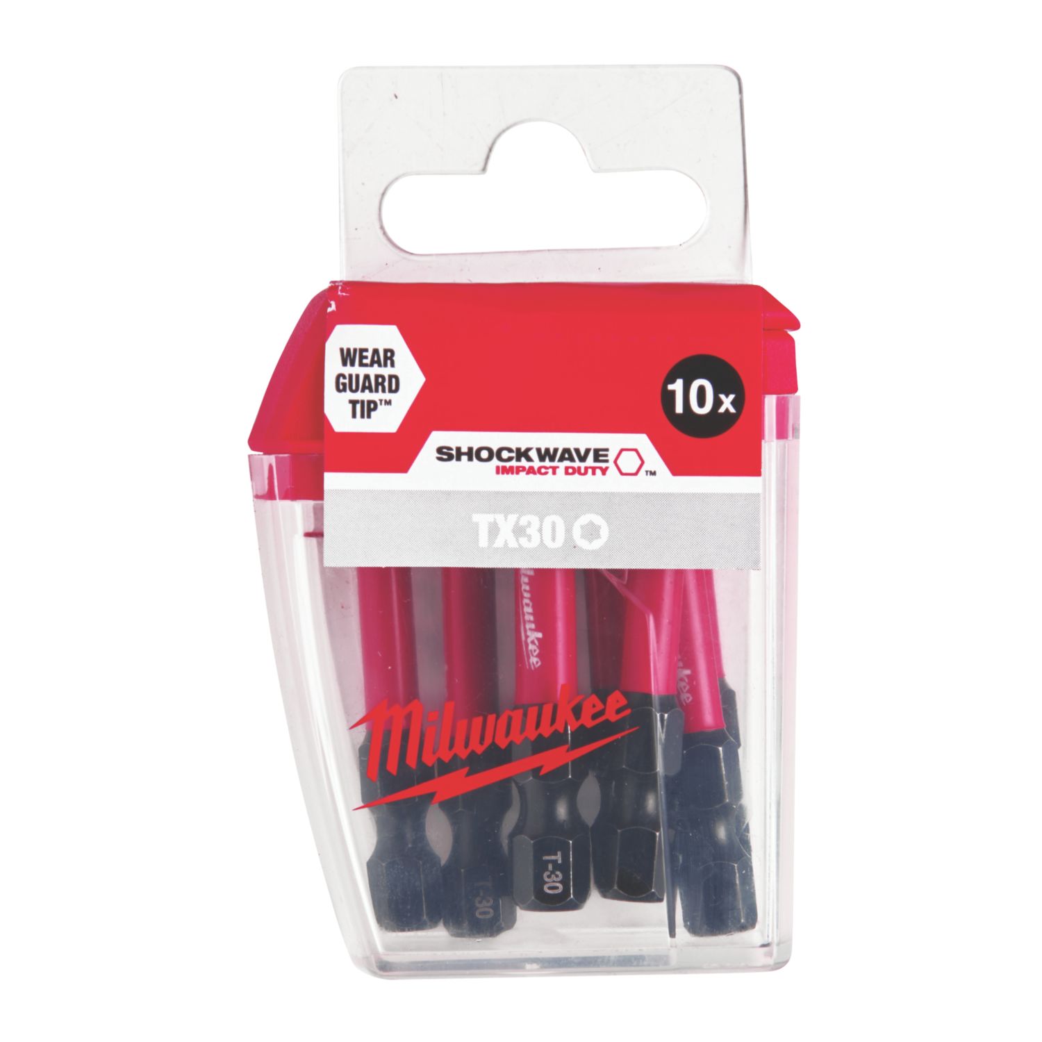 Milwaukee SHOCKWAVE 1/4" 50mm Hex Shank TX30 Screwdriver Bits 10 Pack (258GE)