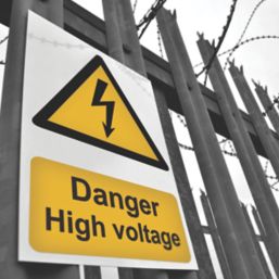Essentials "Danger High Voltage" Sign 210mm x 148mm