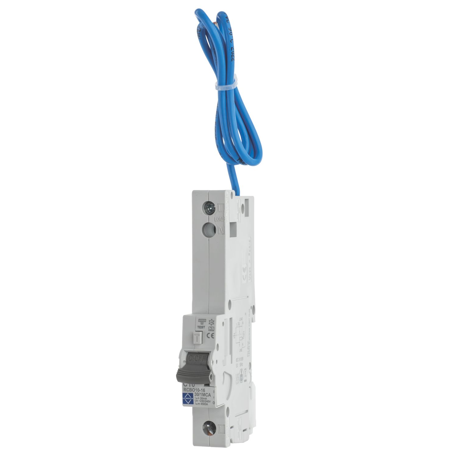 Lewden 16A 30mA Type A SP C Curve RCBO (258HM)