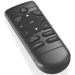 Focal Point Blenheim Brass Remote Control Freestanding, Semi-Recessed or Fully Inset Electric Fire 480mm x 114mm x 595mm