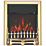 Focal Point Blenheim Brass Remote Control Freestanding, Semi-Recessed or Fully Inset Electric Fire 480mm x 114mm x 595mm