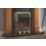 Focal Point Blenheim Brass Remote Control Freestanding, Semi-Recessed or Fully Inset Electric Fire 480mm x 114mm x 595mm