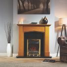 Focal Point Blenheim Brass Remote Control Freestanding, Semi-Recessed or Fully Inset Electric Fire 480mm x 114mm x 595mm
