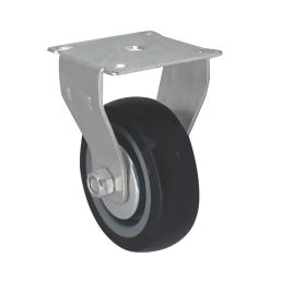 Essentials Heavy Duty TPR Fixed Castor 75mm Grey