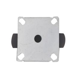 Essentials Heavy Duty TPR Fixed Castor 75mm Grey