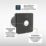 Sensio  100mm Axial Bathroom Shower Extractor Fan Kit With LED Light  Black 240V