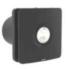 Sensio  100mm Axial Bathroom Shower Extractor Fan Kit With LED Light  Black 240V
