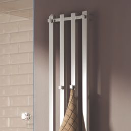 Reina 1200mm x 260mm 879BTU Chrome Flat Designer Towel Radiator
