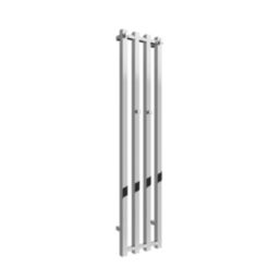 Reina 1200mm x 260mm 879BTU Chrome Flat Designer Towel Radiator