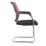 Nautilus Designs Nexus Medium Back Cantilever/Visitor Chair Red