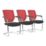 Nautilus Designs Nexus Medium Back Cantilever/Visitor Chair Red