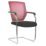 Nautilus Designs Nexus Medium Back Cantilever/Visitor Chair Red