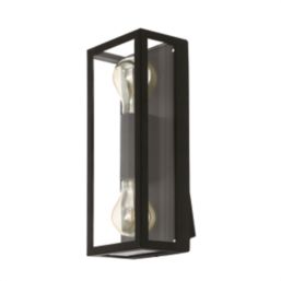 Eglo Alamonte 1 Outdoor 60W Twin Wall Light Black
